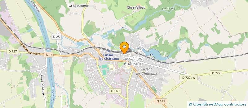 localisation de l'entreprise SOCIETE CIVILE IMMOBILIERE LES CITRONNIERS  LUSSAC-LES-CHATEAUX