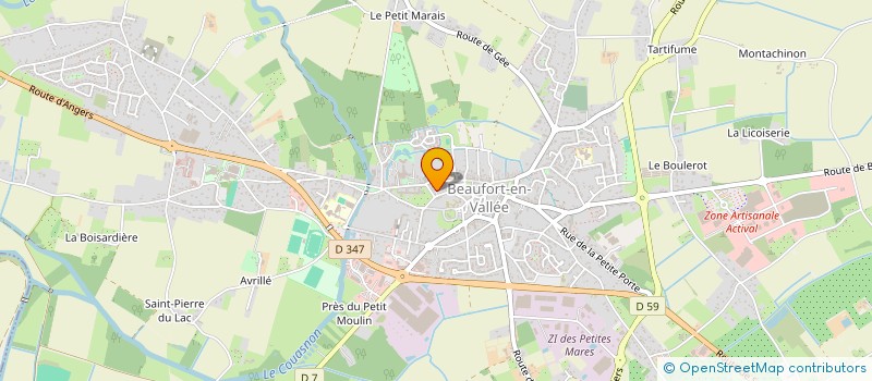 localisation de l'entreprise SOCIETE CIVILE IMMOBILIERE LES COQUELICOTS  BEAUFORT-EN-ANJOU