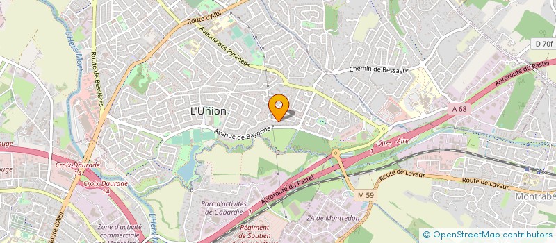 localisation de l'entreprise SOCIETE CIVILE IMMOBILIERE LES CYTISES à L'UNION
