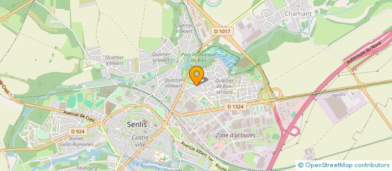 localisation de l'entreprise SOCIETE CIVILE IMMOBILIERE LES DEUX C  SENLIS