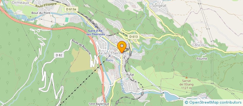 localisation de l'entreprise SOCIETE CIVILE IMMOBILIERE LES EAUX VIVES à AX-LES-THERMES