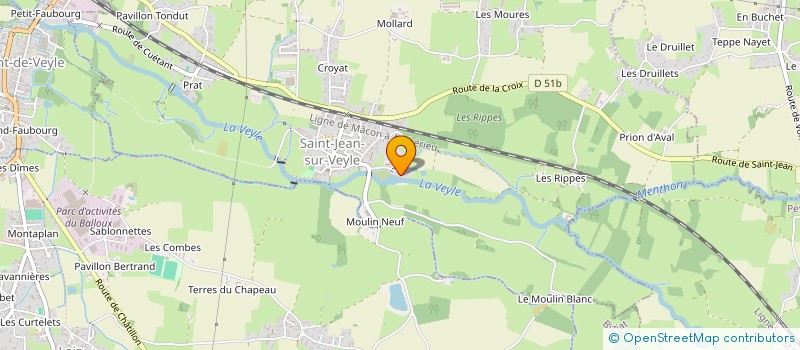 localisation de l'entreprise SOCIETE CIVILE IMMOBILIERE LES FOLLIETS  SAINT-JEAN-SUR-VEYLE