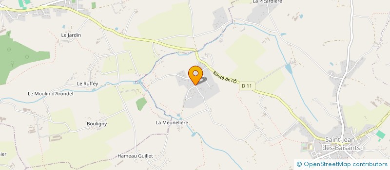 localisation de l'entreprise SOCIETE CIVILE IMMOBILIERE LES FRANGINS  SAINT-JEAN-D'ELLE