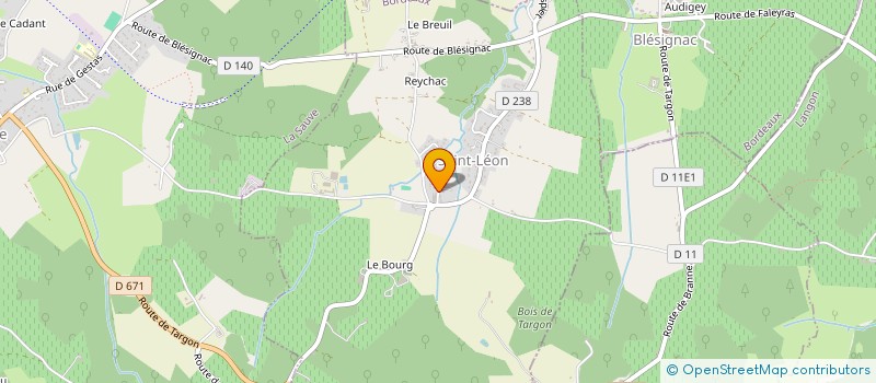 localisation de l'entreprise SOCIETE CIVILE IMMOBILIERE LES FRANGIPANIERS  SAINT-LEON