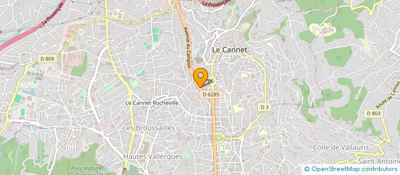 localisation de l'entreprise SOCIETE CIVILE IMMOBILIERE LES GLYCINES à LE CANNET