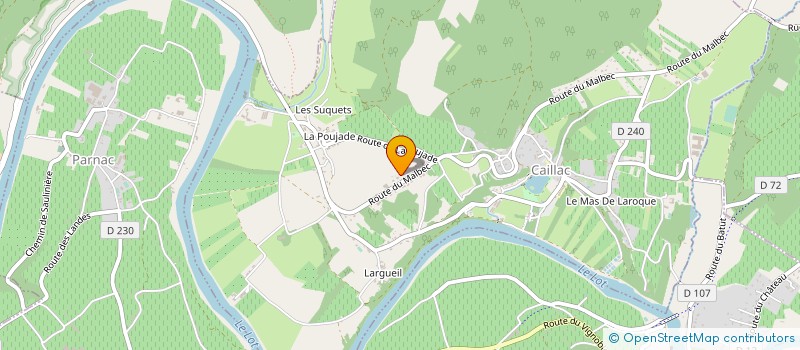 localisation de l'entreprise SOCIETE CIVILE IMMOBILIERE LES GONNES HAUTES  CAILLAC