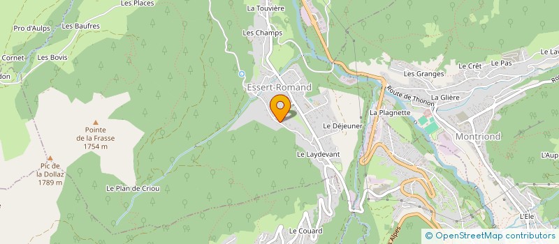 localisation de l'entreprise SOCIETE CIVILE IMMOBILIERE LES GOONIES  ESSERT-ROMAND