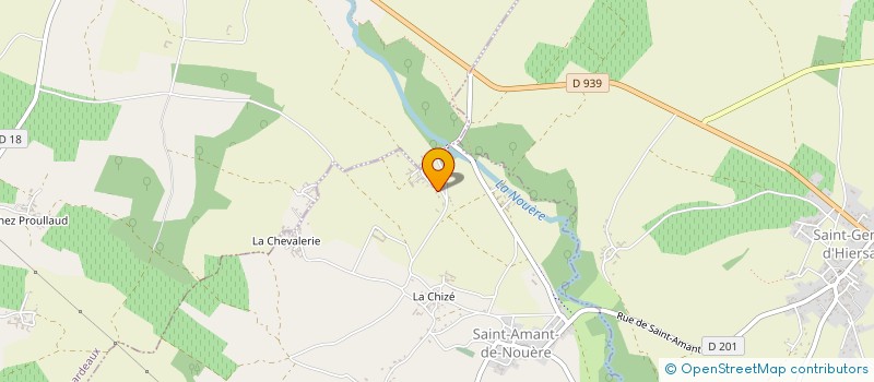 localisation de l'entreprise SOCIETE CIVILE IMMOBILIERE LES HAUTS DU BOISRAYMOND. à SAINT-AMANT-DE-NOUERE