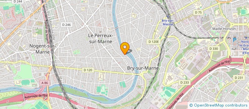 localisation de l'entreprise SOCIETE CIVILE IMMOBILIERE LES HORTENSIAS  LE PERREUX-SUR-MARNE