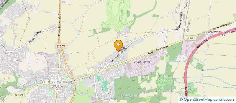 localisation de l'entreprise SOCIETE CIVILE IMMOBILIERE LES IRIS  SAINT-SYMPHORIEN-D'OZON