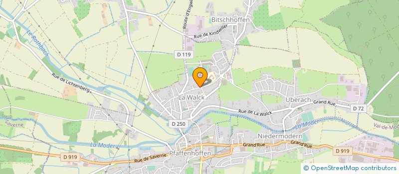 localisation de l'entreprise SOCIETE CIVILE IMMOBILIERE LES JARDINS DE WEITBRUCH  BITSCHHOFFEN