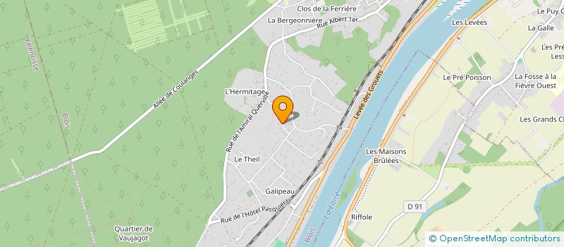 localisation de l'entreprise SOCIETE CIVILE IMMOBILIERE LES JARDINS DU CHATEAU  BLOIS