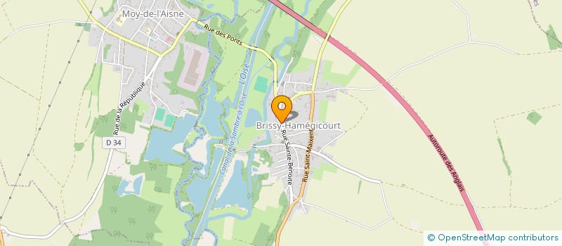 localisation de l'entreprise SOCIETE CIVILE IMMOBILIERE LES JUMELLES  BRISSY-HAMEGICOURT