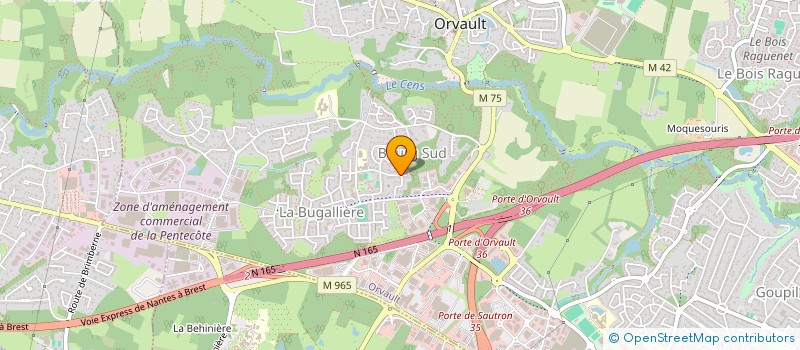 localisation de l'entreprise SOCIETE CIVILE IMMOBILIERE LES LOUPS à ORVAULT