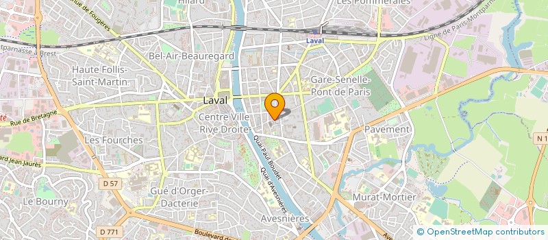 localisation de l'entreprise SOCIETE CIVILE IMMOBILIERE LES MENHIRS à LAVAL