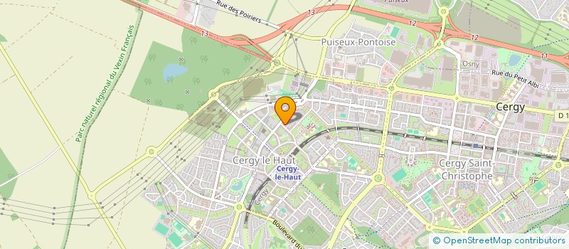 localisation de l'entreprise SOCIETE CIVILE IMMOBILIERE 'LES METEORES DE PAILLES'  CERGY