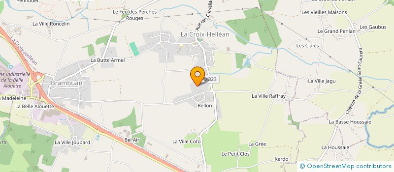 localisation de l'entreprise SOCIETE CIVILE IMMOBILIERE LES OISEAUX  LA CROIX-HELLEAN