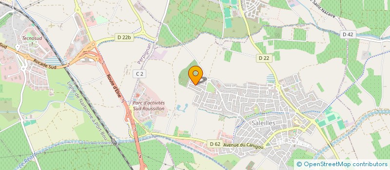 localisation de l'entreprise SOCIETE CIVILE IMMOBILIERE LES OLIVIERS  SALEILLES