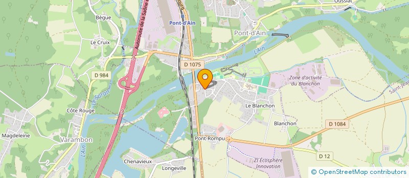 localisation de l'entreprise SOCIETE CIVILE IMMOBILIERE LES PARAILLES A PREAU  PONT-D'AIN