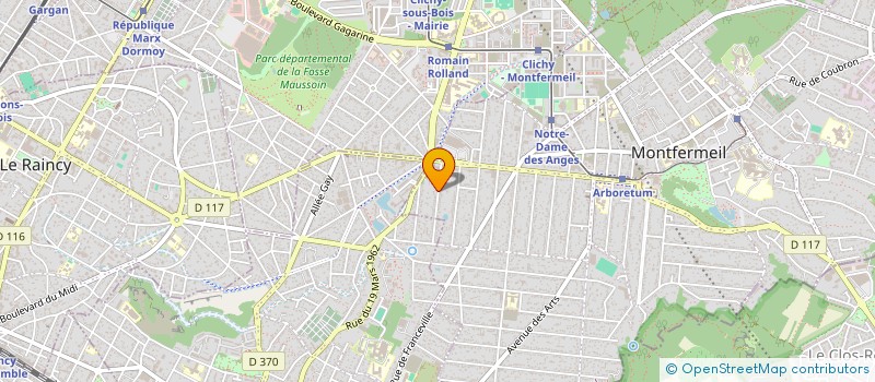 localisation de l'entreprise SOCIETE CIVILE IMMOBILIERE 'LES PAVILLONS SOUS BOIS' à MONTFERMEIL