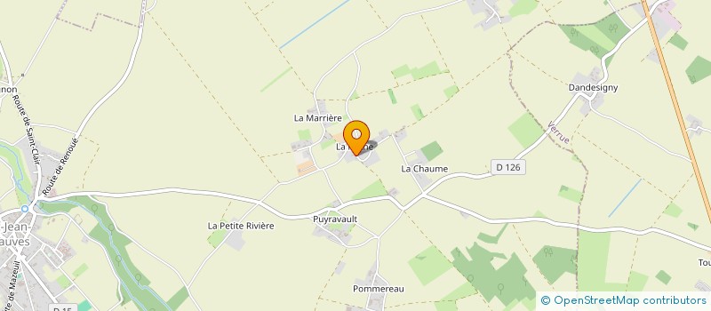 localisation de l'entreprise SOCIETE CIVILE IMMOBILIERE LES PERRIERES à SAINT-JEAN-DE-SAUVES