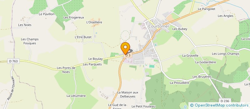 localisation de l'entreprise SOCIETE CIVILE IMMOBILIERE LES PERRIERES à COURTOMER