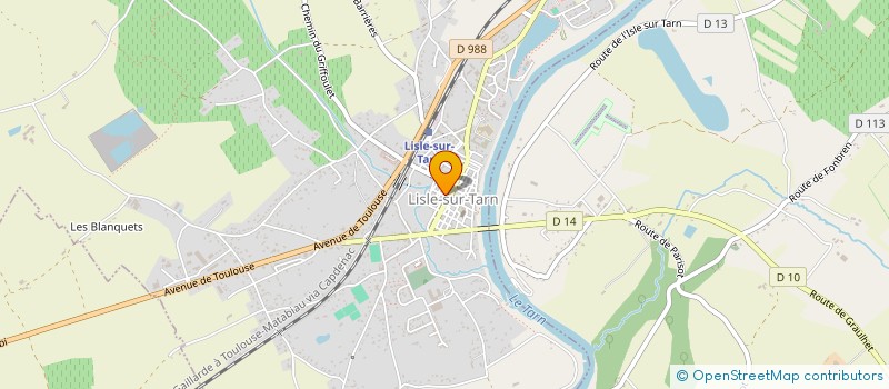 localisation de l'entreprise SOCIETE CIVILE IMMOBILIERE LES PIEDS NUS à LISLE-SUR-TARN