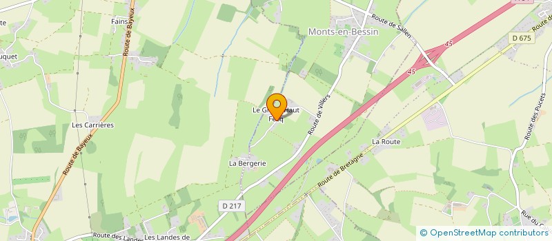 localisation de l'entreprise SOCIETE CIVILE IMMOBILIERE LES PITOUS  MONTS-EN-BESSIN