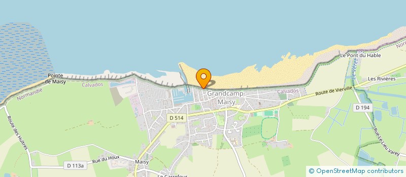 localisation de l'entreprise SOCIETE CIVILE IMMOBILIERE LES SABLONS  GRANDCAMP-MAISY