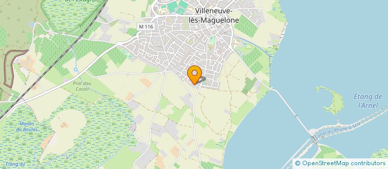 localisation de l'entreprise SOCIETE CIVILE IMMOBILIERE LES SANSOUIRES  VILLENEUVE-LES-MAGUELONE