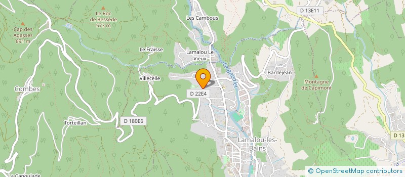 localisation de l'entreprise SOCIETE CIVILE IMMOBILIERE LES SOURCES  LAMALOU-LES-BAINS