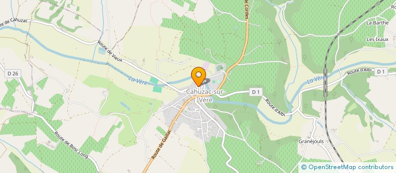 localisation de l'entreprise SOCIETE CIVILE IMMOBILIERE LES SOURCES DU THOURON  CAHUZAC-SUR-VERE