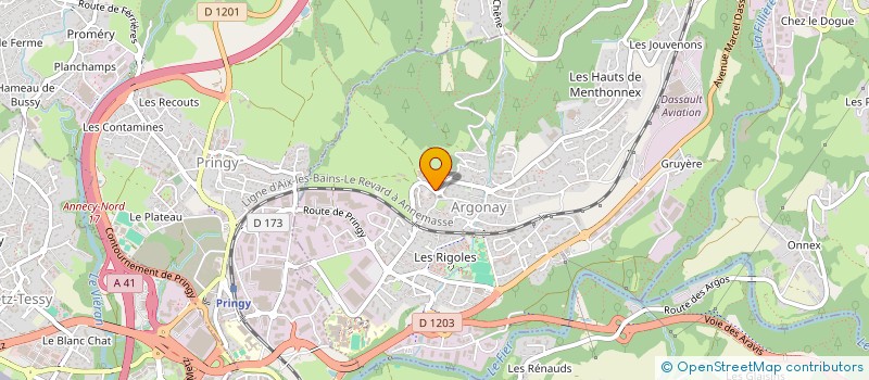 localisation de l'entreprise SOCIETE CIVILE IMMOBILIERE LES TILLEULS  ARGONAY