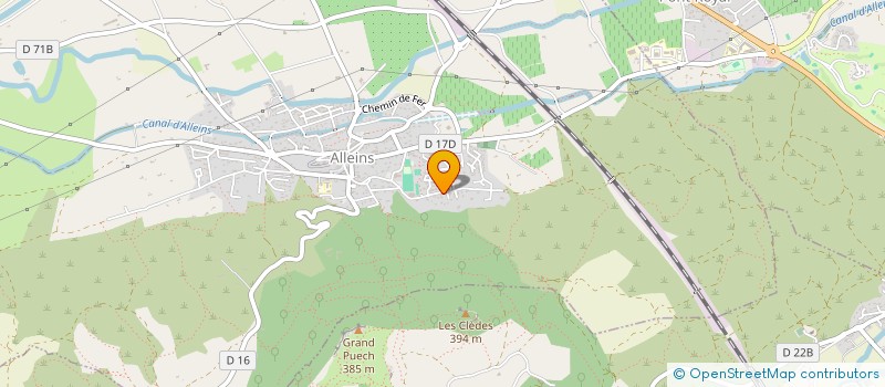 localisation de l'entreprise SOCIETE CIVILE IMMOBILIERE LES TOITS DES ALPILLES  ALLEINS