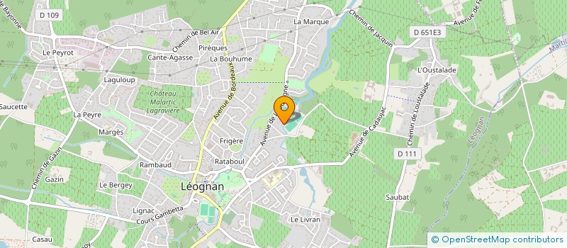 localisation de l'entreprise SOCIETE CIVILE IMMOBILIERE LES TRICHOTS  LEOGNAN