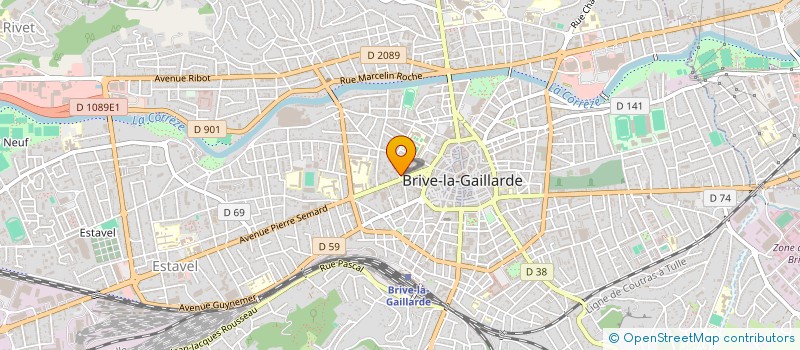 localisation de l'entreprise SOCIETE CIVILE IMMOBILIERE LES TROIS SOEURS  BRIVE-LA-GAILLARDE