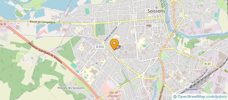 localisation de l'entreprise SOCIETE CIVILE IMMOBILIERE LES TROYENNES à SOISSONS