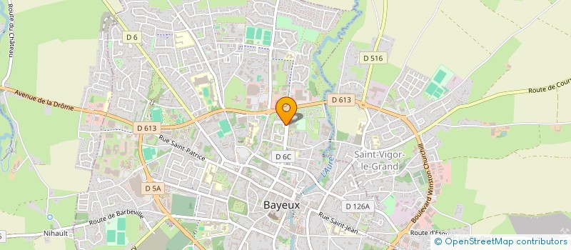 localisation de l'entreprise SOCIETE CIVILE IMMOBILIERE LES VALLEES  BAYEUX