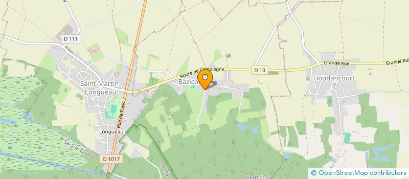 localisation de l'entreprise SOCIETE CIVILE IMMOBILIERE LES VIEILLES PIERRES  BAZICOURT