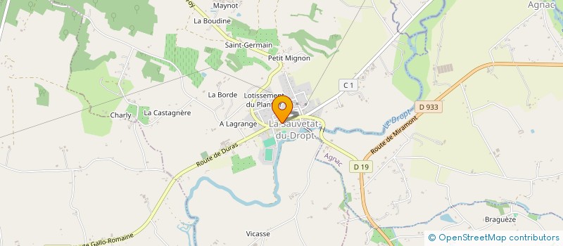 localisation de l'entreprise SOCIETE CIVILE IMMOBILIERE LESIMPLE  LA SAUVETAT-DU-DROPT