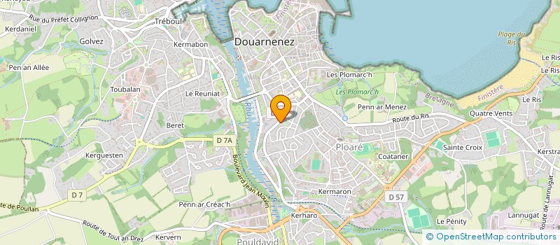 localisation de l'entreprise SOCIETE CIVILE IMMOBILIERE LGL  DOUARNENEZ