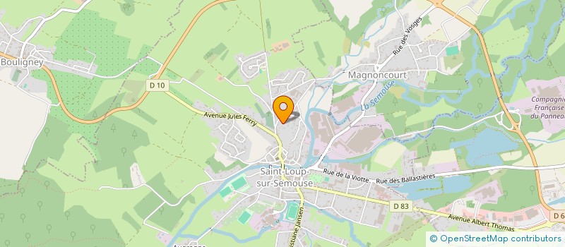 localisation de l'entreprise SOCIETE CIVILE IMMOBILIERE LH-SABER  SAINT-LOUP-SUR-SEMOUSE