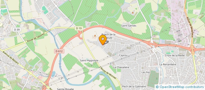 localisation de l'entreprise SOCIETE CIVILE IMMOBILIERE LHJ  BEZIERS