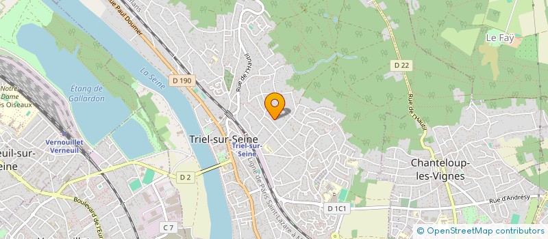 localisation de l'entreprise SOCIETE CIVILE IMMOBILIERE LIBERTY BEN  TRIEL-SUR-SEINE