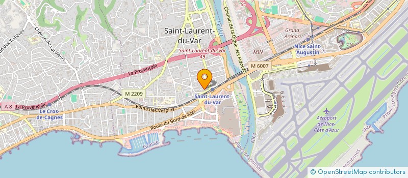 localisation de l'entreprise SOCIETE CIVILE IMMOBILIERE LILI à SAINT-LAURENT-DU-VAR