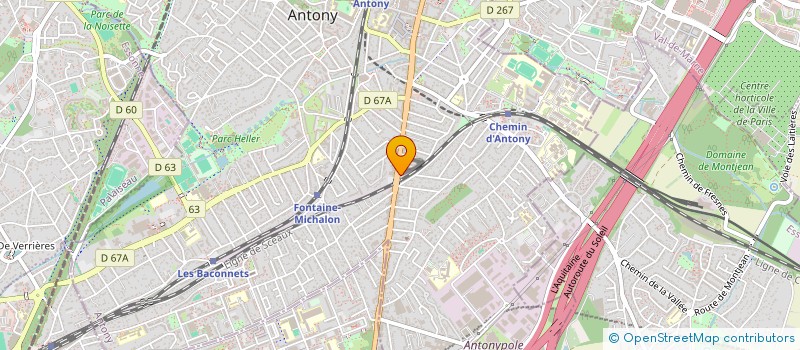 localisation de l'entreprise SOCIETE CIVILE IMMOBILIERE LILI - BABA à ANTONY