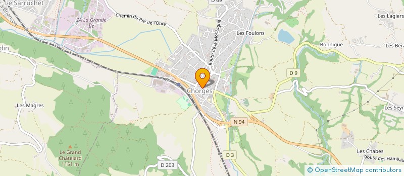 localisation de l'entreprise SOCIETE CIVILE IMMOBILIERE LILIE à CHORGES