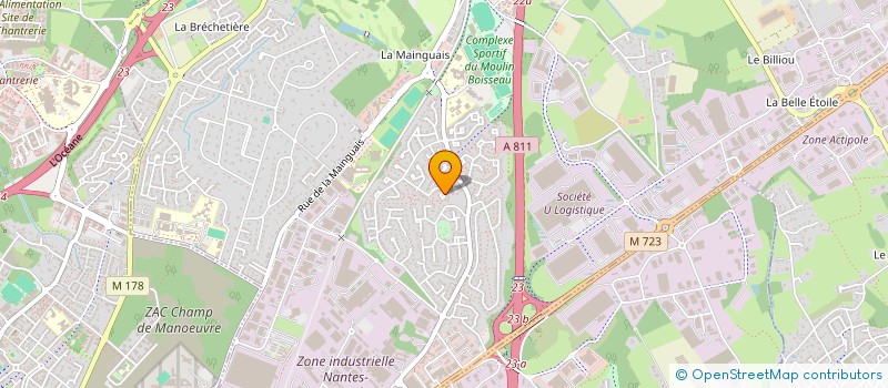 localisation de l'entreprise SOCIETE CIVILE IMMOBILIERE LIN DIANE  CARQUEFOU