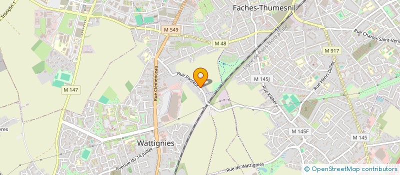 localisation de l'entreprise SOCIETE CIVILE IMMOBILIERE LJG  WATTIGNIES