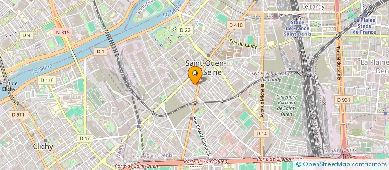 localisation de l'entreprise SOCIETE CIVILE IMMOBILIERE LNC à SAINT-OUEN-SUR-SEINE